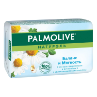 Мыло туалетное Palmolive Натурэль Баланс и Мягкость с экстрактом ромашки и витамином Е, 90г