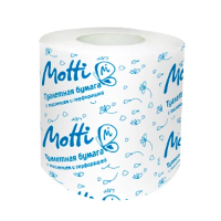 Туалетная бумага Motti 1 слой, 1 рулон, 54 м, белая