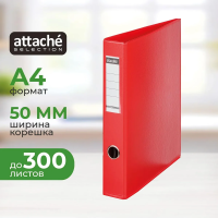 Папка на 4-х кольцах А4 Attache красная, 50 мм, 1243-09