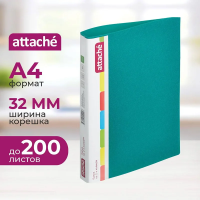 Папка на 2-х кольцах А4 Attache зеленая, 32мм