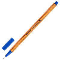 Линер Brauberg Fine 040 синий, 0.4мм, оранжевый корпус