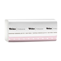 Бумажные полотенца Veiro Professional Lite H3, 2 слоя, V-сложение, 190лист, белые,V32-200