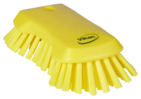 Щетка ручная Vikan 230мм, супер жесткий ворс, XL, скребковая, желтый, 38946