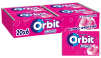 Жевательная резинка Orbit Mini классический без сахара, 10.2г x 20 шт