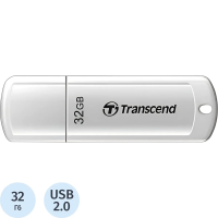 USB флешка Transcend JetFlash 370 32Gb, 16/6 мб/с, белый