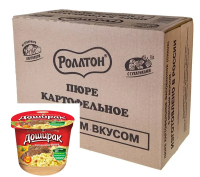 Пюре картофельное Роллтон с мясным вкусом, 40г x 24 шт