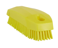 Щетка ручная Vikan 130мм, жесткий ворс, S, желтый, 64406