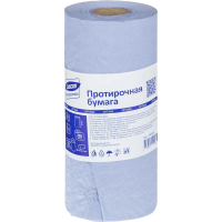 Протирочная бумага Luscan Professional в рулоне, 200 листов, 24.5x26см, голубая