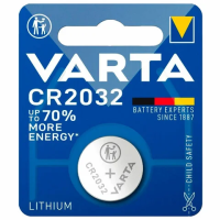 Батарейка литиевая VARTA ELECTRONICS CR2032 'таблетка, дисковая, кнопочная' 1 шт., блистер, 6032101401