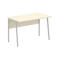 Стол прямой СП-2P Клен*/Алюминий 1200х720х755 IMAGO PLUS