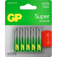 Батарейка Gp Super AAA LR03, 10шт/уп