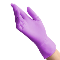 Перчатки нитриловые Benovy Nitrile MultiColor р. S, сиреневые, 50 пар