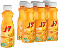 Сок J7 апельсин с мякотью, 300мл х 6 шт