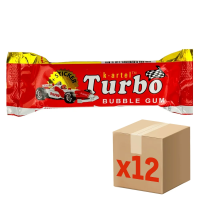 Жевательная резинка Turbo вишня, персик и яблоко, 15г x 12 шт
