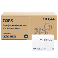 Диспенсерные салфетки Tellus (tork) Xpressnap Universal N4 10844, белые, комплект 20шт, 200шт/уп
