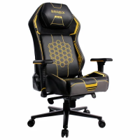 Кресло BRABIX PREMIUM 'Tanos GM-180', мультиблок, 4D подлокотники, литой поролон, черное/желтое, 532953
