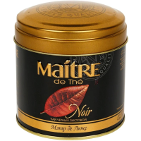 Чай Maitre Maitre de Люкс черный, листовой, 100г, ж/б