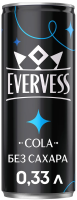 Напиток Evervess Cola без сахара газированный, 330мл