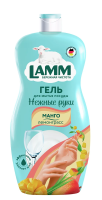 Гель для мытья посуды Lamm Нежные руки манго и лемонграсс, 900мл