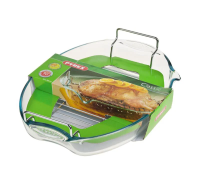 Форма для запекания Pyrex Irresistible овальная с решеткой 4.2л 40 х 28см, 39 х 27см