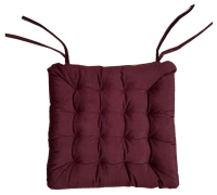Сидушка 23rd Avenue Herringbone с завязками и тафингом ягодная, 38 x 38см