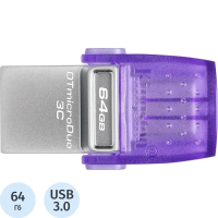 USB флешка Kingston microDuo 3C G3 64 Гб, USB 3.1 G1, Type-C