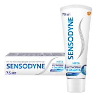 Зубная паста Sensodyne Восстановление и защита для чувствительных зубов с кальцием и фтором, 75мл