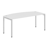 Стол прямой Skyland Xten-S XSET 189, белый/алюминий, 1800х914х750мм