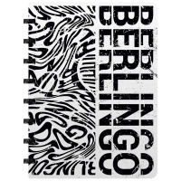 Бизнес-тетрадь А5+, 80л., Berlingo 'Monochrome', клетка, на кольцах, с возм. замены блока, 80г/м2, пластик. обложка 700мкм, линейка-закладка