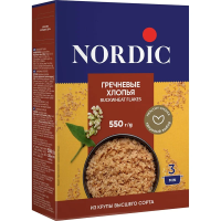 Хлопья Nordic гречневые, 550г