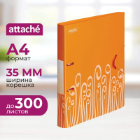 Папка на 2-х кольцах А4 Attache Fantasy оранжевая, 35мм