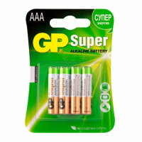 Батарейка Gp Super Alkaline AAA LR03, 1.5В, алкалиновая, 4шт/уп