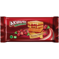 Вафли Акульчев Венские с земляникой, 100г