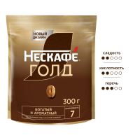 Кофе Нескафе Голд растворимый, 300г