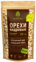 Орехи кедровые Сибирский кедр очищенные, 120г