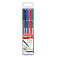 Набор ручек капиллярных Kores K Liner 0.4мм, 4 цвета, 4шт/уп