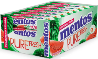 Жевательная резинка Mentos Pure Fresh вкус Арбуз, 16г x 24 шт
