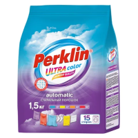 Стиральный порошок автомат 1,5 кг PERKLIN (ПЕРКЛИН) ULTRA 'Color', УЛУЧШЕННАЯ ФОРМУЛА, универсальный, 700605