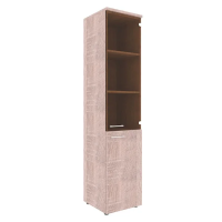 Шкаф-колонка высокий Skyland Xten XHC 42.2, правый, дуб сонома, 432х432х1955мм, комбинированный, с топом