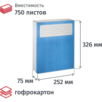 Архивный короб Attache синий, 326х252х80 мм, 5шт/уп
