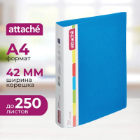 Папка на 2-х кольцах А4 Attache синяя, 42мм, d кольца=35мм, F502/07