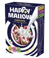 Готовый завтрак Happy Mallow Кукурузные шарики с хрустящим маршмеллоу, 240г