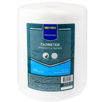 Салфетка хозяйственная Metro Professional универсальные, 25 x 25см, 300шт, в рулоне