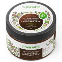 Скраб для тела Synergetic Кофе и зеленый лайм тонус и упругость, 300мл