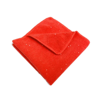 Салфетка хозяйственная Grass 30х30см, красная, микрофибра, IT-0645