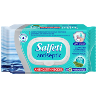 Салфетки влажные Salfeti 72 антисептическиеспиртовые 72шт/уп