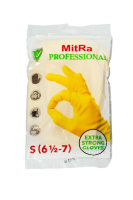 Перчатки: резиновые латексные MITRA S с хлопковым напылением (пар) 139200/407116/407600/4078