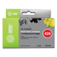 Картридж струйный Cactus CS-CLI426Y, №426, 8.4мл, желтый