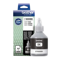Чернила BROTHER (BT-6000BK) для СНПЧ Brother DCP-T500W\\T700W\\T300, черные, ресурс 6000 страниц, оригинальные, BT6000BK
