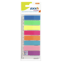 Клейкие закладки пластиковые Stick'n Stick'n 45х12мм, 8цветов по 25 листов